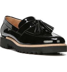 Dark Academia Outfits, Academia Outfits, Loafer Women, Patent Leather Loafers, Black Leather Loafers, Suede Tassel, Platform Loafers, Black Loafers, Tassel Loafers