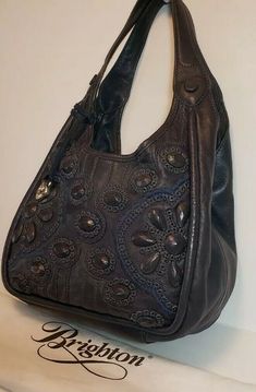 Leather Hobo Handbags, Brighton Bags, Hobo Handbag, Girls Collection, Shoulder Handbag, Hobo Handbags, Leather Hobo, Vintage Handbags, Y2k Vintage