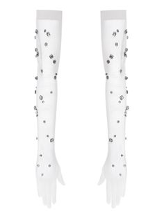 White Opera Gloves, Glitter Gloves, Newjeans Fashion, Opera Length Gloves, Gloves Fashion, Number Date, Opera Gloves