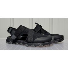 Dual Hook & Loop Around The Back Of The Ankle & Over The Top Solid Black, Mesh Outer Layer Hybrid Style For Land Or Sea Please Message With Any Questions About Measurements, Material, Etc New With The Tags Jay Black, Closed Toe Sandals, All In Motion, Toe Sandals, Over The Top, Solid Tops, Black Mesh, Flip Flop Sandals, Solid Black