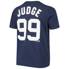 Youth New York Yankees Aaron Judge Nike Navy Player Name & Number T-Shirt Nike College Fan Apparel T-shirt, Nike Collegiate Graphic T-shirt, Nike Collegiate Graphic Print T-shirt, Nike T-shirt With Text Print For Sports, Nike Graphic Tee With Letter Print, Nike Team Spirit T-shirt With Letter Print, Nike Team Spirit Letter Print T-shirt, Nike Fan Apparel T-shirt With Letter Print, Nike Team Spirit Graphic T-shirt