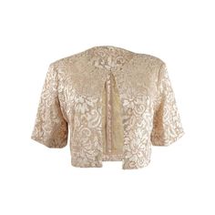 New With Original Tags, Give Your Formal Look A Feminine Finish With This Dazzling Lace Jacket From Calvin Klein., Lined, Crew Neckline, Front Hook-And-Eye Closure, Allover Sequined Lace, Hits At Natural Waist Style: Blouse, Size Type: Regular, ,, Short Sleeve, 100% Polyester, Hand Wash, Inseam: Gold Evening Outerwear For Spring, Feminine Spring Wedding Outerwear, Feminine Fall Wedding Outerwear, Feminine Formal Cream Outerwear, Feminine Cream Formal Outerwear, Feminine Cream Outerwear For Formal Occasions, Cream Fitted Evening Outerwear, Fitted Cream Evening Outerwear, Fitted Cream Outerwear For Evening