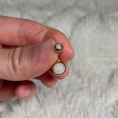 New 14 Gauge Gold Tone 316l Stainless Steel Synthetic Opal. Mini Size 6mm Bar Length. Opal Belly Ring, Synthetic Opal, Belly Ring, Ring Color, Belly Rings, Womens Jewelry Rings, Gold Tones, Opal, Women Jewelry