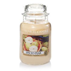 yankee candle jar spiced pear