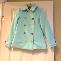 Little Miss Matched Brand Girl’s Colorful Wool Peacoat. Size 12 Never Worn- New With Tags. Perfect Condition. Warm With Beautiful Silky Lining. Cute Rain Coat, Kidcore Jacket, Toddler Winter Coat, Boys Winter Jackets, Gap Denim Jacket, Wool Pea Coat, Miss Match, Vintage Jean Jacket, Kids Tie Dye