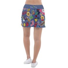 Ready to add a little style and fun fashion to your game? The classic skort is sure to do just that, with a flattering skirt that feeds into a pleated flair that allows for movement as you play. It also has a flattering waistband and built-in shorties with ball and phone pockets on each side. The undershorts have been designed with a complementary pattern that adds a touch of whimsy. The fabric of this skort is lightweight while maintaining breathability to keep you comfortable on those hotter d Spring Cheerleading Skort With Built-in Shorts, Casual Spring Tennis Skirt With Built-in Shorts, Stretch Cheerleading Shorts For Spring, Spring Stretch Shorts For Cheerleading, Stretch Shorts For Spring Cheerleading, Casual Mini Skirt With Built-in Shorts, Casual Swim Skirt With Built-in Shorts, Casual Mini Skirt With Built-in Shorts And Relaxed Fit, Casual Mini Swim Skirt With Built-in Shorts