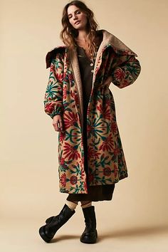 This Love Cardi | Free People Long Fleece Coat, Classic Wardrobe Basics, Wing Collar, Longline Cardigan, Floral Cardigan, Free People Jacket, Weekly Outfits, Collar Cardigan, Classic Wardrobe