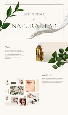 the website is clean and ready to be used for cosmetics products, such as body lotion