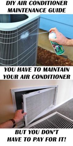 air conditioner maintenance guide with instructions on how to fix it and what to do