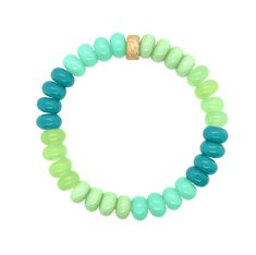 Our Zoey Ombre Candy Beaded Bracelet is a rainbow of joy for your wrist! Sweeten up your style with a playful blend of candy-colored beads. It's a delicious burst of fun that adds a pop of vibrant charm to any outfit. Wear it and let the colors of happiness dance on your wrist! Size: 6.5" Stretch Playful Adjustable Turquoise Beaded Bracelets, Playful Turquoise Beaded Bracelets With Colorful Beads, Playful Turquoise Beaded Bracelets, Everyday Green Jewelry With Large Beads, Playful Turquoise Beaded Bracelet, Playful Beaded Turquoise Bracelets, Playful Green Beaded Bracelets, Green Adjustable Charm Bracelet With Colorful Beads, Adjustable Green Charm Bracelet With Colorful Beads