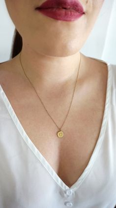 12mm 14K Delicate Sun and Moon Necklace, Layering Solid Gold Necklace, Dainty sun and moon necklace, Gold Disc Necklace, Minimalist necklace, 9K gold sun and moon necklace, FREE EXPRESS SHIPPING Beautiful and delicate necklace with a disc charm engraved with a crescent moon and sun rays, made in 14K or 9K solid gold. She's Like the Sun and the Moon Because even on the cloudiest of days... And darkest of nights... She still find the way to shine bright! Whisper...Shine Bright! ------------------- Delicate Round Moon Phase Necklace, Minimalist Moon Phase Necklace, Minimalist Everyday Necklaces With Moon Phase, Everyday Moon Phase Necklace, Dainty Moon Phase Necklace For Everyday, Moon Phase Round Charm Necklace, Moon Phase Charm Necklace, Minimalist Yellow Gold Moon Necklace, Minimalist Everyday Jewelry With Sun And Moon Design