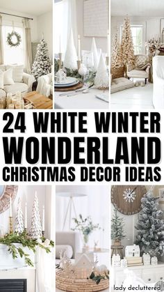 white winter wonderland christmas decor ideas