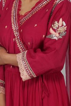 Shop for Devyani Mehrotra Pink Viscose Georgette Embroidered Kurta Set for Women Online at Aza Fashions Bollywood Style Embellished Chanderi Kurta, Embellished Straight Kurta For Festivals, Traditional Embellished Transitional Kurta, Embellished Chanderi Kurta For Diwali, Embellished Chanderi Kurta For Festivals, Embellished Chanderi Traditional Wear For Navratri, Festivals Embellished Chanderi Kurta, Traditional Embellished Kurta For Festivals, Embellished Chanderi Kurta For Transitional Season