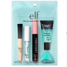 New With Tag. Never Opened. E.L.F Best Seller! The Allday Everyday Kit Full Size 5 Products Set. #Basic, Everyday, Eye, Lips, Face, Make Up, Kit, Elf, Best Seller, Popular Mini Makeup Sets, Mini Makeup Kit, Mini Products, Beauty Kits, Elf Products, Cosmetic Gift Set, Elf Kit, Wishlist 2024