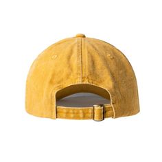 This DM Merchandising hat is the perfect choice for any casual outfit. The faux leather construction provides a fashionable, lightweight feel while the adjustable backstrap delivers the perfect fit. The gold color makes a stylish statement, making it the perfect finishing touch. Trendy Baseball Cap For Travel, Trendy Solid Color Hat For Everyday, Trendy Solid Everyday Hat, Trendy Solid Color Everyday Hat, Adjustable Solid Baseball Cap With Short Brim, Adjustable Brimmed Dad Hat For Spring, Trendy Curved Brim Baseball Cap For Travel, Trendy Baseball Cap For Spring Travel, Trendy Adjustable Baseball Cap For Travel