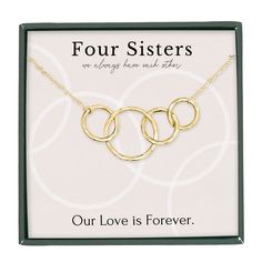 PRICES MAY VARY. SISTER NECKLACES: Our girls' jewelry makes great gifts for your sisters, best friend, mother, or daughter. Your sister has always been your bff. Give her this infinity pendant necklace symbolizing the eternal bond between big sister and little sister! BIG SISTER GIFT: Keep your sister close to your heart with this timeless piece that is perfect for everyday wear. This simple yet elegant necklace is a lovely gift for a birthday, Christmas, Easter, or any other occasion! Give her Round Necklace With Gift Box For Anniversary, Anniversary Necklace With Gift Box, Minimalist Hypoallergenic Jewelry For Birthday, Mother's Day Best Friend Gift Charm Necklace, Personalized Jewelry For Best Friend Gift, Hypoallergenic Charm Necklace For Birthday And Mother's Day, Hypoallergenic Charm Necklace For Mother's Day Birthday Gift, Sterling Silver Necklace For Best Friend On Mother's Day, Nickel-free Necklaces For Mother's Day Birthday Gift