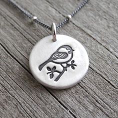 Bird Charm, Diy Crafts Jewelry, Little Bird, Sterling Silver Chain, Fine Silver, Sterling Silver Chains, Jewelry Crafts, Silver Chain, Pendant Necklace