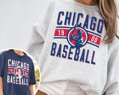 WELCOME TO MY STORE ♥️ _This Vintage Chicago White So Crewneck Sweatshirt / T-Shirt, Chicago White So EST 1900 Sweatshirt, Chicago Baseball Shirt, Retro White Sox Shirt, Retro Chicago, Chicago Sweater, White So Sweater, White So Sweatshirt, World Series, Game Day Shirt, Chicago Baseball, Vintage Baseball Tee, White So Fan Gift, Gift for her, Gift for Mom, Gift for him, Baseball Season. _Please check Color and Size Charts before placing the order. You can find them in the listing's photos (Depend Fan Merchandise Slogan Crew Neck Top, Crew Neck Slogan Top For Fan Merchandise, Fan Apparel Slogan Crew Neck Top, Crew Neck Tops With Team Spirit Lettering, Slogan Crew Neck Top For Fans, Fan Apparel Slogan Top, Crew Neck Tops With Slogan For Sports Season, Game Day Tops With Lettering, Crew Neck, Relaxed Fit Lettering Tops For Sports Events