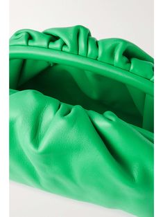 Designer Soft Leather Pouch Clutch, Green Leather Clutch For Evening, Green Leather Evening Clutch, Chic Green Leather Clutch, Green Leather Clutch With Removable Pouch, Green Leather Coin Purse Pouch, Mini Jodie Green, Bottega Veneta The Pouch, Mini Jodie