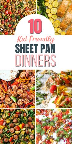 10-kid-friendly-sheet-pan-dinners Family Friendly Sheet Pan Meals, Low Sodium Sheet Pan Meals, Kid Friendly Sheet Pan Dinners, Ww Sheet Pan Dinners, Healthy Kid Friendly Dinners, August Meals, Sheet Recipes, Kid Friendly Dinners Healthy, Foil Meals