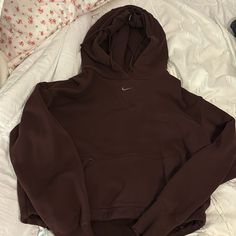 Nike Hoodie Xs Fits Like A Small Though Never Worn Brown Nike Hoodies, Nike Hoodie Colors, Nike Fall Hoodie With Ribbed Cuffs, Nike Hoodie With Kangaroo Pocket For Fall, Nike Hoodie Sweatshirt For Fall, Nike Hoodie With Drawstring Hood For Fall, Nike Fall Hoodie Sweatshirt, Nike Hoodie With Double-lined Hood For Fall, Nike Fall Hoodie With Double-lined Hood