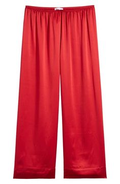 Feel your most glamorous through your morning and nighttime routines in these luxe pajama pants woven from burnished satin. 100% polyester Machine wash, tumble dry Imported Satin Pajama Pants, Satin Pajama, Simone Perele, Night Time Routine, Satin Pajamas, Tango, Pajama Pants, Top Brands, Nordstrom