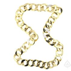 This is a very neat piece. 3 large gage curb chain bracelets, that can be clasped together for a beautiful necklace or a necklace. One of the links in one of the bracelets is encrusted with fully cut, fully set diamonds. This is a very heavy piece crafted from 18K Yellow gold with a bit of 18K white gold. Total weight of the piece is wooping 280.5g. This is a vintage piece that was traded in. Maker mark is on the end of all pieces as well as purity stamp. Necklace Combo, Chocker Necklace, Chain Bracelets, Beautiful Necklace, Curb Chain, Bracelet Necklace, Chains Jewelry, Makers Mark, Gold Accents