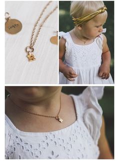 Sweet Rylee in one of our Baby & Child necklaces! www.goldenthreadshop.com to see the whole Baby & Child line. www.kellimurray.com/news to enter the giveaway and see more cute Rylee. Baby Style, Kids Necklace, Our Baby, Personalized Jewelry, Baby Fashion, The Whole, Cute Pictures, Penny