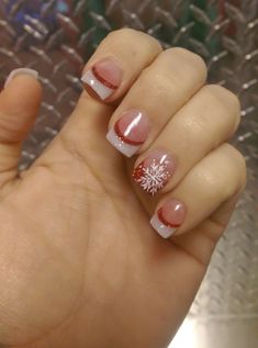 Nail Tip Designs, French Tip Nail Designs, Holiday Nail Designs, French Manicure Nails, French Nail Designs