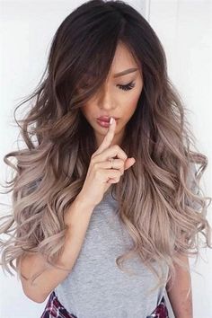 20 Trendy Hair Color Ideas for Long Hairs 2017 2018 #OmbreHair 30 Hair Color, Ombre Hair Blonde, Brunette Balayage, Hot Hair Colors, Hair Styles 2017, Hair And Beauty