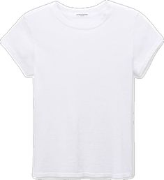 Trendy Relaxed Fit T-shirt For Layering, Classic Fitted Cotton T-shirt, Fitted Cotton T-shirt For Summer, Fitted Cotton T-shirt For Spring, Basic Everyday Fitted T-shirt, Fitted Short Sleeve T-shirt For Everyday, Everyday Fitted Basic T-shirt, Simple Short Sleeve T-shirt For Layering, Simple Soft-washed Short Sleeve Tops