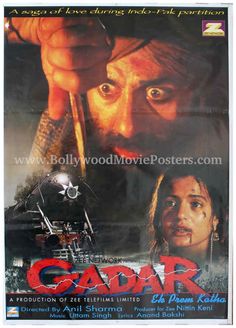 the movie poster for gadar starring in english and french language, with an image of a