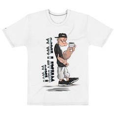 Designed to match your Air Jordan 72-10 Low Top 11's, this unique t-shirt of Popeye the Sailor Man with tattoos just hits different. Keep your look bold yet chill with this men's crew neck t-shirt. It's so smooth, stretchy, and comfortable you'll want to wear it all the time. * 95% polyester, 5% elastane (fabric composition may vary by 1%) * Premium knit mid-weight jersey * Four-way stretch fabric that stretches and recovers on the cross and lengthwise grains * Regular fit Fred And Wilma Flintstone, Man With Tattoos, Popeye The Sailor Man, The Sailor, Elastane Fabric, Star Shirt, Mens Crew Neck, Quality T Shirts, Handmade Design