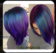 Vivid Hair, Creative Hair Color, Teal Hair