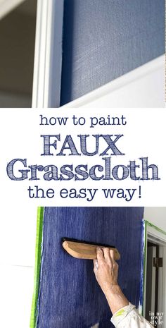 how to paint faux grasscloth the easy way