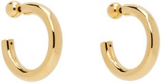 Pair of handcrafted open hoop earrings in 18k gold vermeil. · Post-stud fastening · D1 Supplier color: 18k gold vermeil Elegant Gold Small Hoop Ear Cuff, Yellow Gold Hoop Ear Cuff, Single Earring, Modern Gold Round Ear Cuff, Elegant Small Hoop Yellow Gold Ear Cuff, Elegant Yellow Gold Small Hoop Ear Cuff, Elegant Yellow Gold Hoop Ear Cuff, Modern Gold Small Hoop Ear Cuff, Sophie Buhai, Open Hoop Earrings