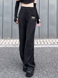 This price is for a pair of pants only, others are not included. SizeSMLThigh606264Waist626670Full Length102103104 Chic Full-length Pants With Hip Pockets, Chic Full-length Bottoms With Hip Pockets, Fitted Straight Leg Bottoms For Streetwear, Baggy High-waist Work Pants For Streetwear, Fitted Pants For Fall Streetwear, Trendy Full Length Bottoms For Workwear, Baggy Full-length Bottoms For Workwear, Chic High-waist Pants For Streetwear, Trendy Pants With Belt Loops