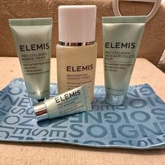 Brand New, Sealed, Never Opened Or Used. (4) Deluxe Travel Size Skincare Items And (1) Blue Bag. Elemis Pro-Collagen Neck & Dcollete Balm 15ml Elemis Pro-Collagen Marine Cream Anti-Wrinkle Day Cream 15 Ml Elemis Balancing Lavender Toner Purifying Facial Toner 50 Ml Elemis Pro-Collagen Eye Renewal 5 Ml Price Is Firm Travel Size Skincare, Elemis Skincare, Skincare Items, Elemis Pro Collagen, Facial Toner, Day Cream, Skin Care Women, Travel Size, Anti Wrinkle