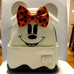 Disney Halloween Glow In The Dark Minnie Loungefly Backpack Minnie Mouse Character, Sanrio Backpack, Star Wars Backpack, Disney Princess Backpack, Halloween Glow In The Dark, Mouse Character, Loungefly Backpack, Enchanted Tiki Room, Sequin Backpack