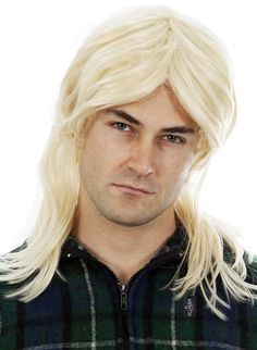 PRICES MAY VARY. ULTIMATE MULLET WIGS FOR MEN : Every Redneck 80's MacGyver Party needs Men is Mullet Wigs! Just add your 80s clothes for men, merica hat, headband, holder, grab your and hillbilly shirt and party all day man. LOOKS LIKE REAL HAIR: We use our own MatteSilk Fiber, so your wig is softer, thicker and more realistic than other wigs. We photograph our own models, so you get the same wig as shown in our photos. ADJUSTABLE WIG CAP FITS ALL SIZE HEADS: Thanks to our comfortable StretchNe Joe Dirt Costume, White Trash Costume, Blonde Mullet, Mullet Wigs, Wigs Men, Mens Mullet, 80s Costumes, Wigs For Men, 80s Clothes