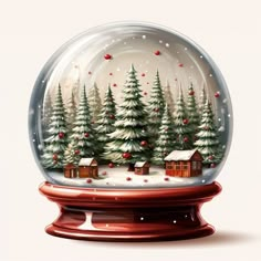 Christmas Toppers, Globe Art, Christmas Topper, Christmas Snow Globes, Christmas Illustrations, Halloween And Christmas, Digital Planning, Christmas Snow, Christmas Illustration