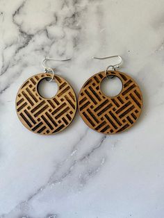 These are the perfect addition to any outfit! Wooden Earrings, Jewelry Earrings Dangle, Etsy Earrings, Dangle Drop Earrings, Parfait, Dangle Earrings, Hoop Earrings, Jewelry Earrings, Drop Earrings