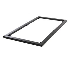 a square metal frame on a white background