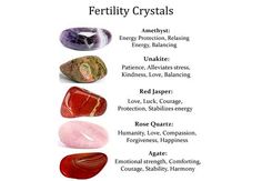 the different types of crystals are shown in this chart