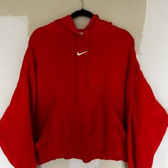 Brand New, Only Worn Twice. Great Condition. Just Like New. One Spot On The Pocket. Oversized Hooded Sports Sweats, Oversized Hooded Sweats For Sports, Oversized Hooded Sportswear Sweatshirt, Oversized Hooded Hoodie For Sportswear, Oversized Hooded Sweatshirt For Sportswear, Oversized Hooded Sportswear Hoodie, Oversized Hooded Hoodie Sportswear, Oversized Sporty Sweater With Drawstring Hood, Nike Winter Sweats For Streetwear