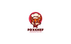 Fox Chef Mascot Cartoon Logo Logo Template Fox Mascot, Chef, Fox