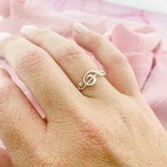 Treble Clef Ring, Sterling Silver Music Note Ring, Gift for Music Lover - Etsy White Ring Box, Treble Clef Ring, Music Note Ring, Treble Clef, Music Note, Gift For Music Lover, Krishna Images, Music Lover, Radha Krishna