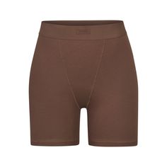 Boyfriend Boxer - Oxide | SKIMS Basic Loungewear Athletic Shorts, Basic Solid Color Athletic Shorts For Loungewear, Basic Athletic Shorts For Loungewear, Short Boxer Briefs For Loungewear, Solid Color Short Boxer Briefs For Loungewear, Athleisure Cotton Boxer Briefs For Loungewear, Cotton Athleisure Boxer Briefs For Loungewear, Cotton Compression Bottoms For Loungewear, Seamless Cotton Activewear Shorts