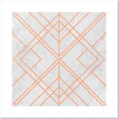 an abstract marble background with orange lines in the shape of squares and rectangles