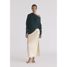 Effortlessly fluid and elegant, this draped jumper will be your favourite this winter. It features an asymmetric neckline and a fitted waist that hug the body in a flattering way. Style yours with slim trousers and high boots for a casual look.   Ribbed yarn, asymmetric neckline. Perfect for: Dinner dates and Weekends. 55% Nylon 20% Polyester 16% Acrylic 9% Wool Machine wash cold  Wash in a laundry bag to prevent garment deformation Hand wash recommended Wash separately to avoid colour transfer Dry flat after washing Press on the reverse side Iron on low heat Chic Knit Top For Fall Evening, Chic Knit Top For Evening In Fall, Chic Evening Knit Top For Fall, Elegant Fine Knit Sweater For Evening, Elegant Evening Knit Top For Fall, Chic Fine Knit Sweater For Night Out, Elegant Evening Knit Top For Winter, Elegant Evening Winter Knit Top, Chic Party Sweater In Fine Knit